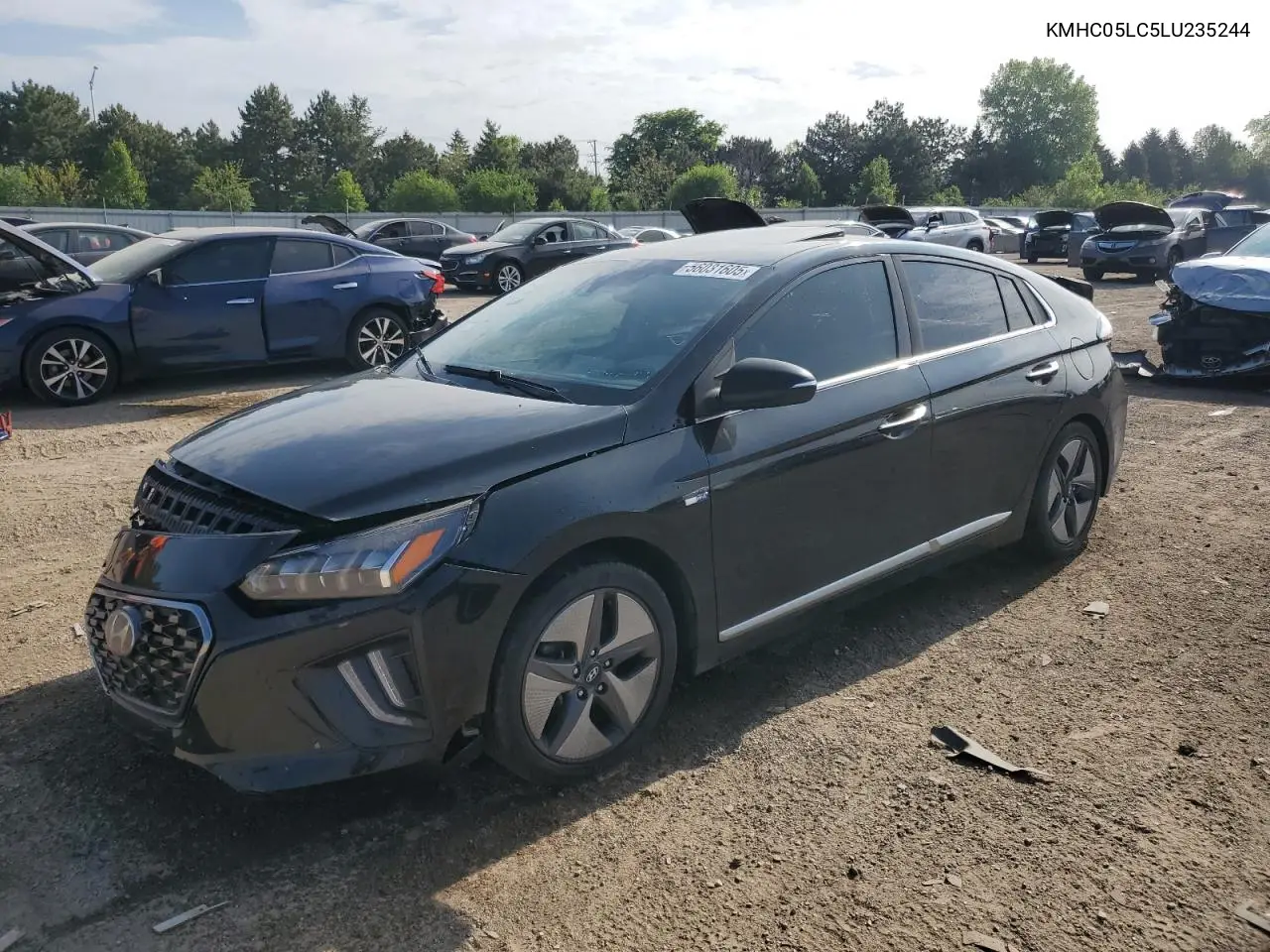2020 Hyundai Ioniq Limited VIN: KMHC05LC5LU235244 Lot: 56031605