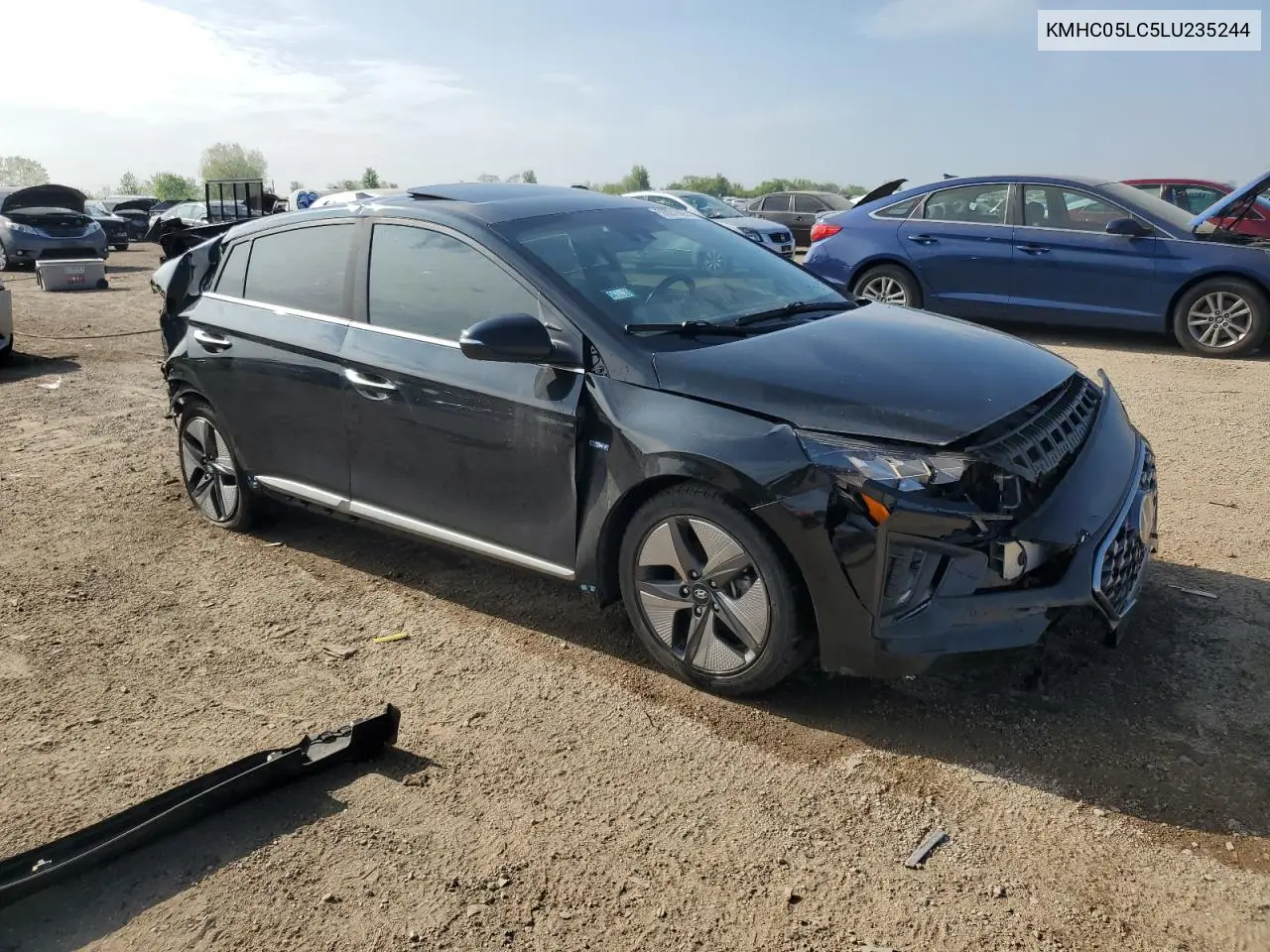 2020 Hyundai Ioniq Limited VIN: KMHC05LC5LU235244 Lot: 56031605