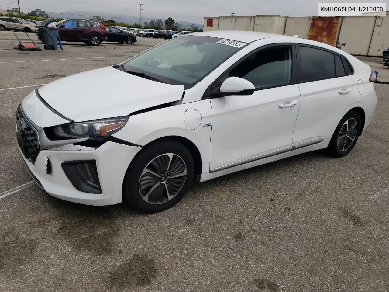 2020 Hyundai Ioniq Se VIN: KMHC65LD4LU215008 Lot: 62239335