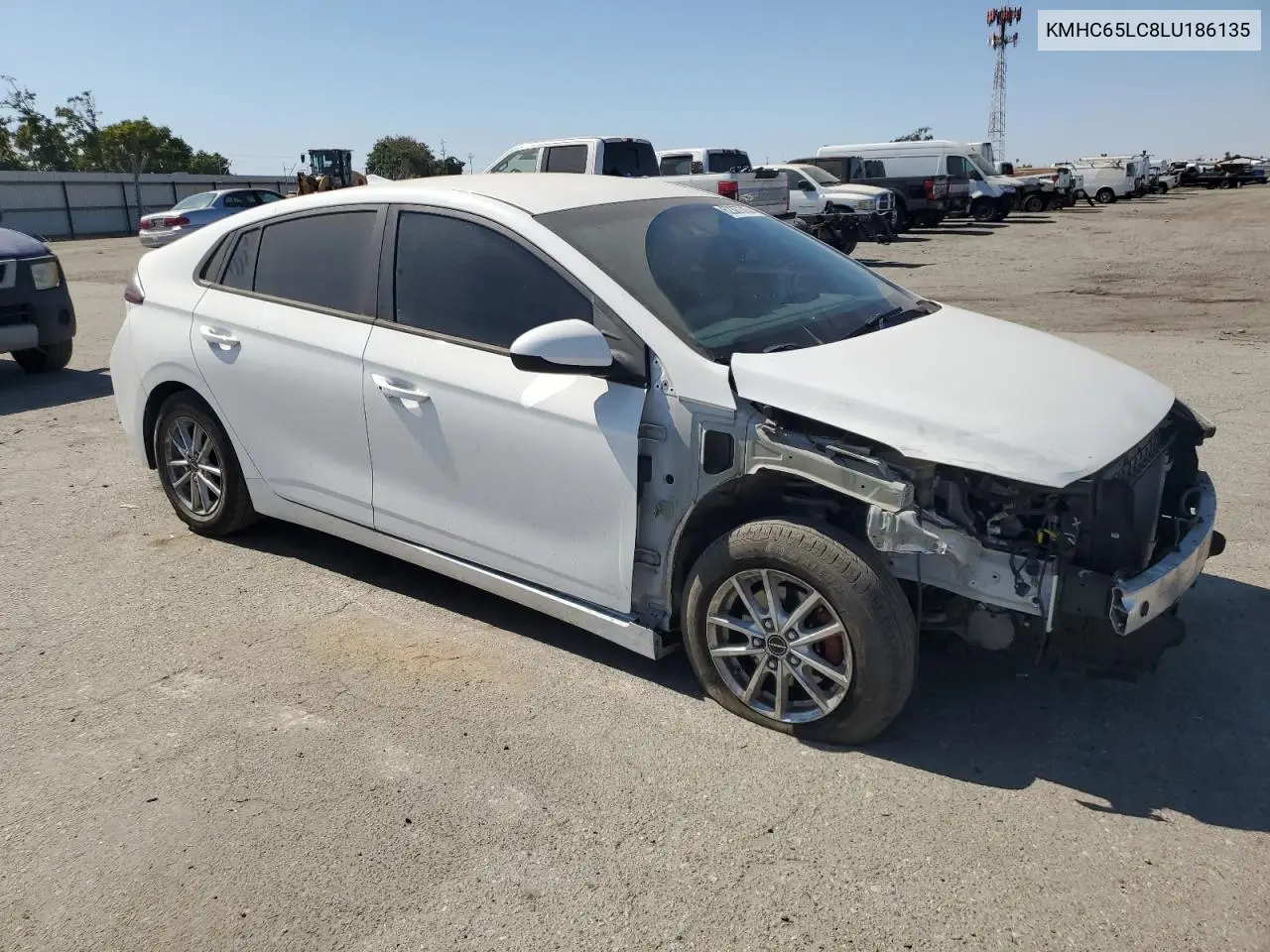 2020 Hyundai Ioniq Blue VIN: KMHC65LC8LU186135 Lot: 62387315