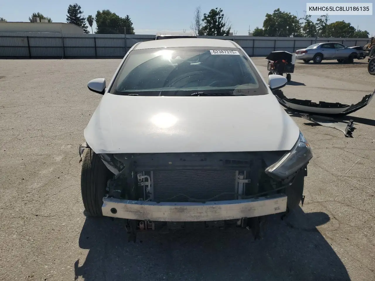 2020 Hyundai Ioniq Blue VIN: KMHC65LC8LU186135 Lot: 62387315