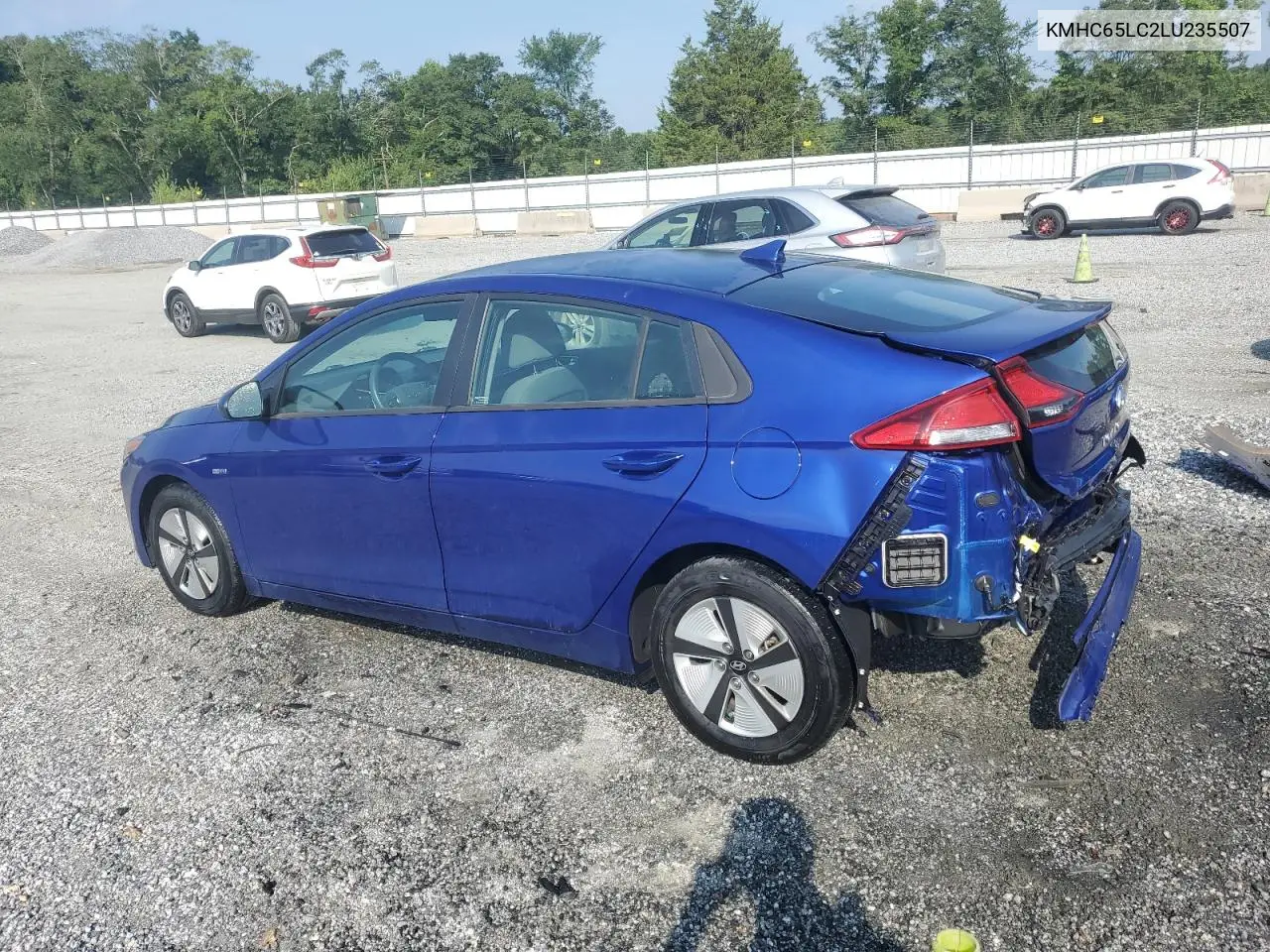 2020 Hyundai Ioniq Blue VIN: KMHC65LC2LU235507 Lot: 63100125