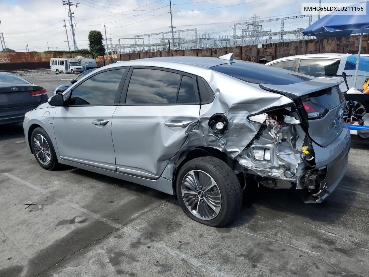 2020 Hyundai Ioniq Se VIN: KMHC65LDXLU211156 Lot: 63587145