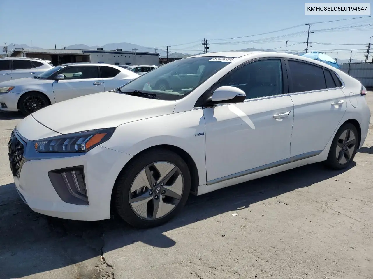 2020 Hyundai Ioniq Sel VIN: KMHC85LC6LU194647 Lot: 87038704