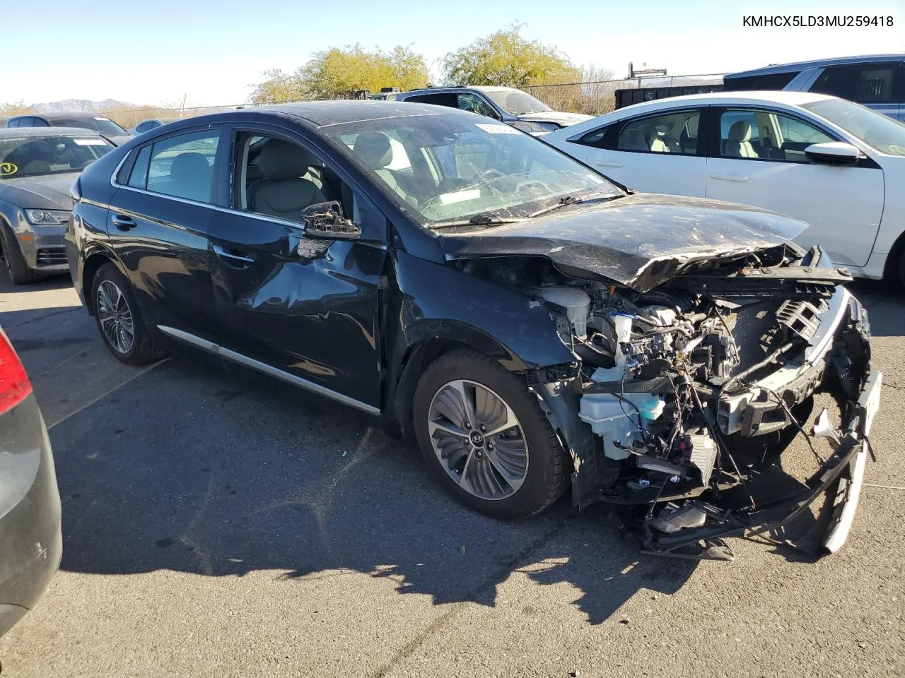 2021 Hyundai Ioniq Limited VIN: KMHCX5LD3MU259418 Lot: 82593434