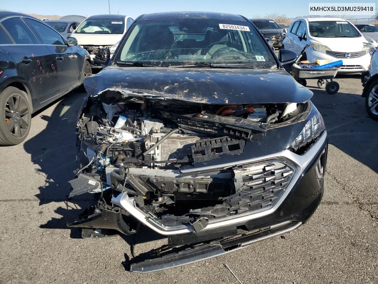 2021 Hyundai Ioniq Limited VIN: KMHCX5LD3MU259418 Lot: 82593434