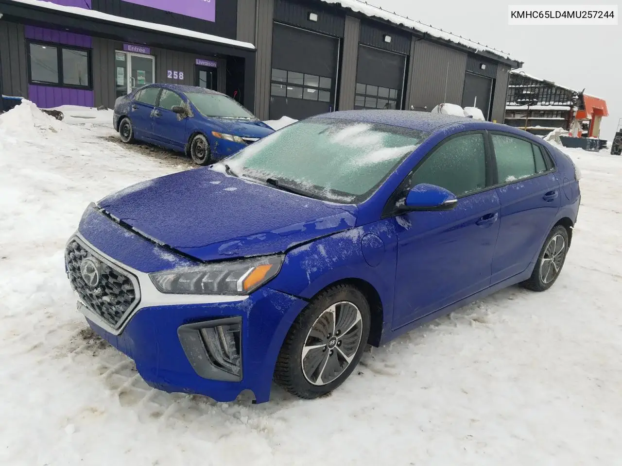 2021 Hyundai Ioniq Se VIN: KMHC65LD4MU257244 Lot: 84324484