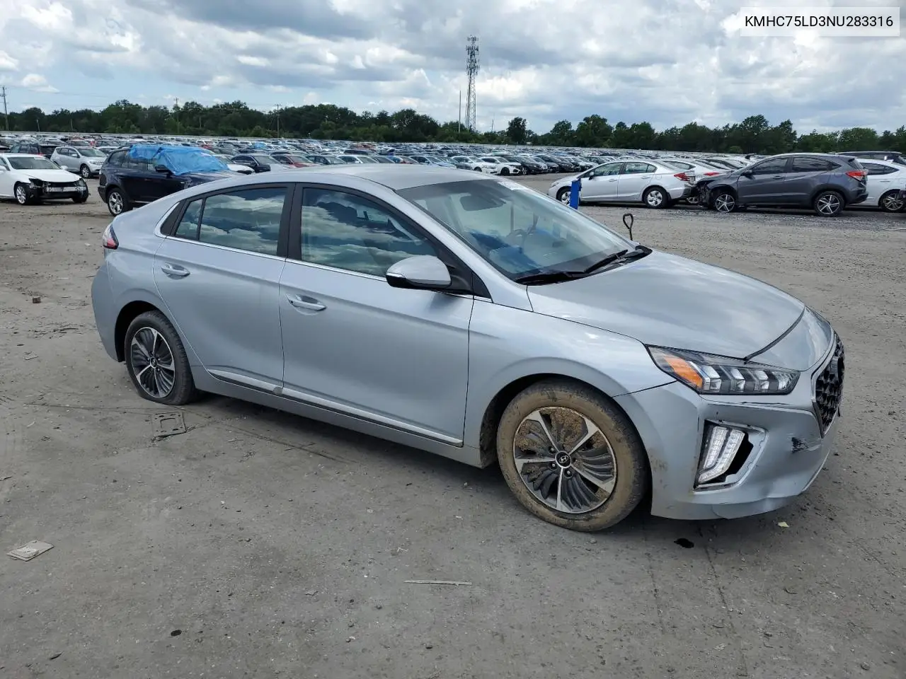 2022 Hyundai Ioniq Sel VIN: KMHC75LD3NU283316 Lot: 61303705