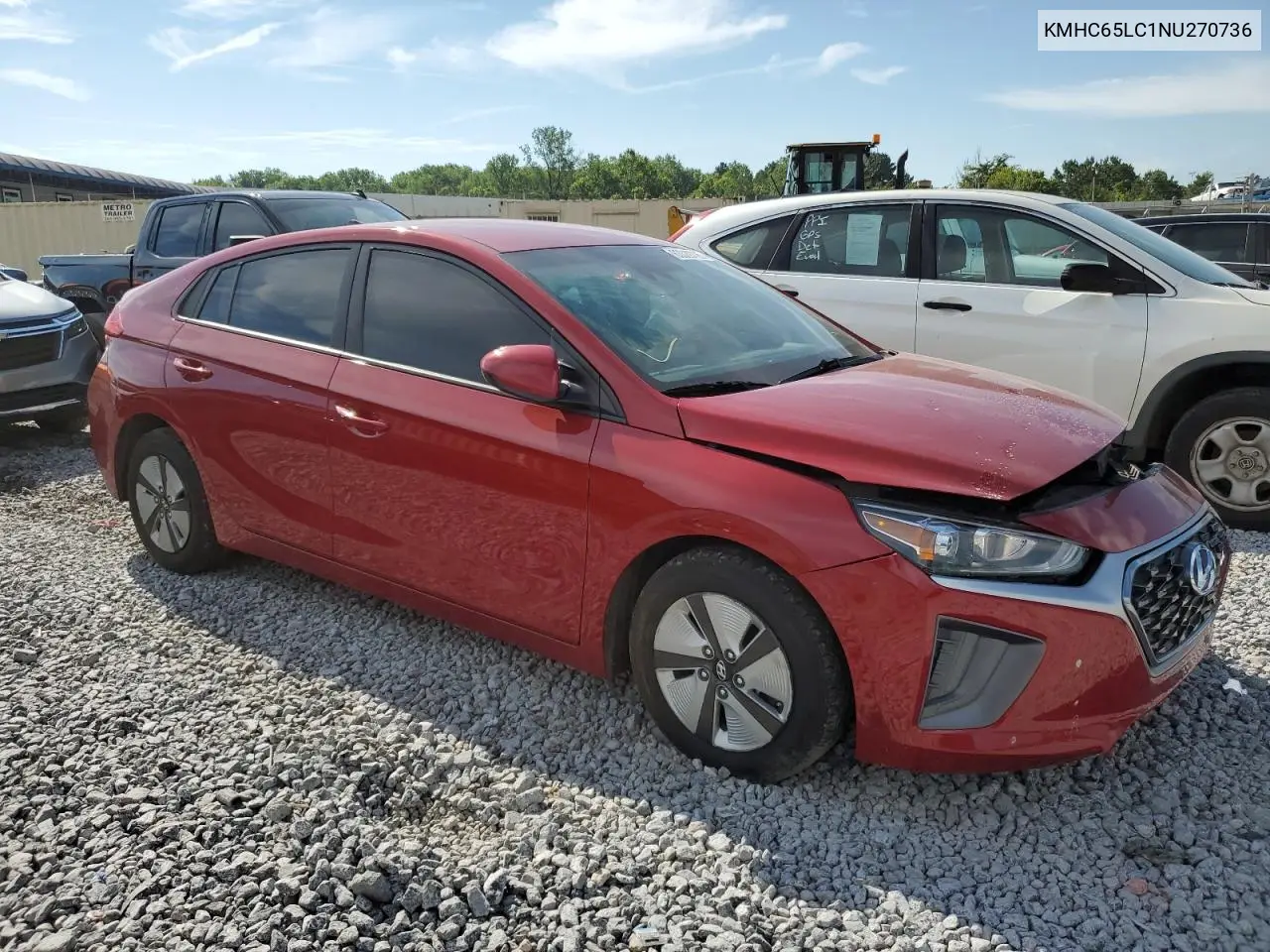 2022 Hyundai Ioniq Blue VIN: KMHC65LC1NU270736 Lot: 63329725