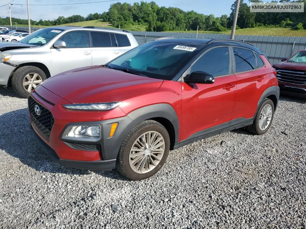 2018 Hyundai Kona Sel VIN: KM8K2CAA9JU072963 Lot: 56498785