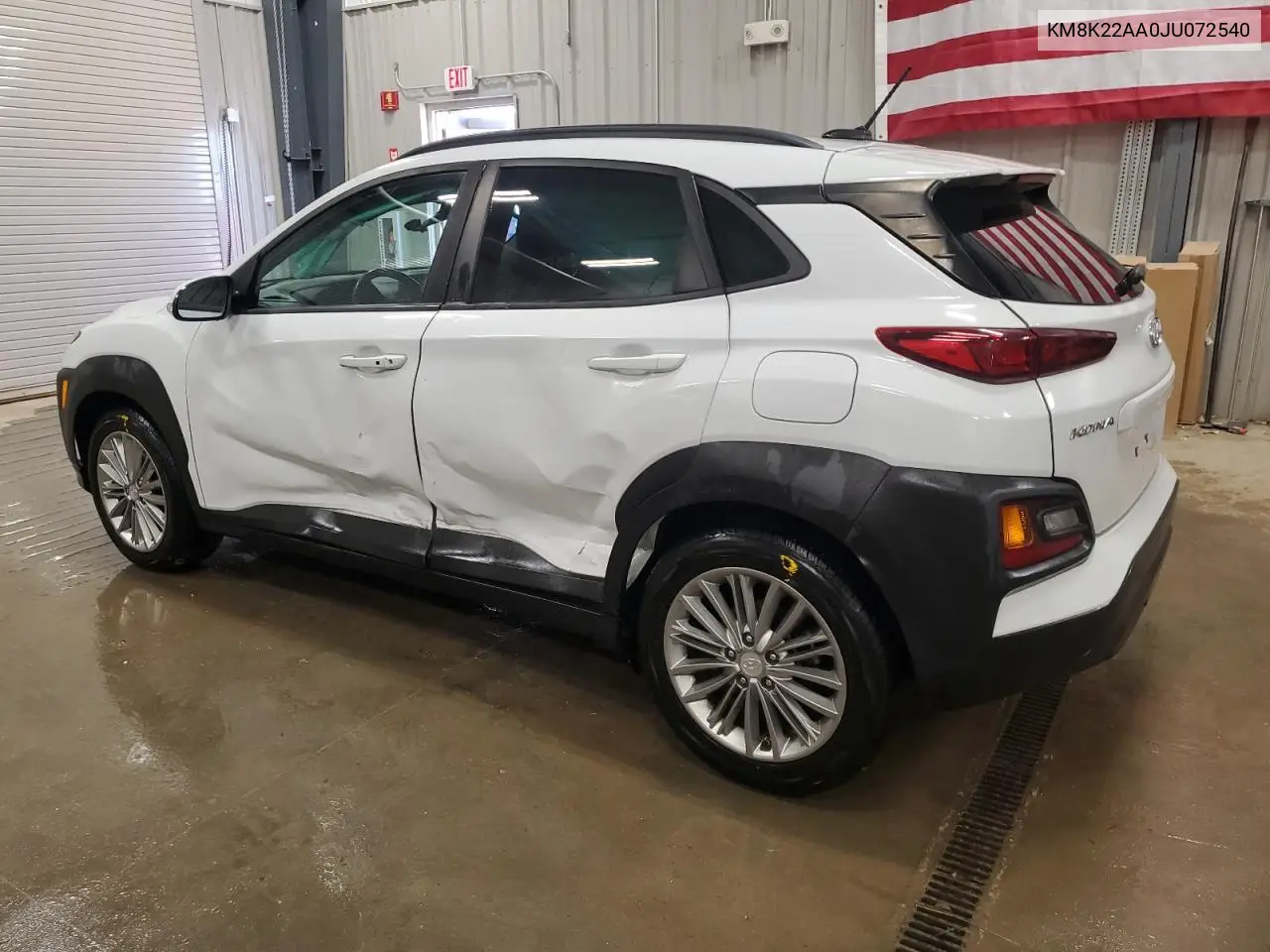 2018 Hyundai Kona Sel VIN: KM8K22AA0JU072540 Lot: 61917475