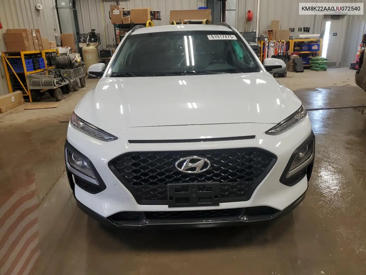 2018 Hyundai Kona Sel VIN: KM8K22AA0JU072540 Lot: 61917475