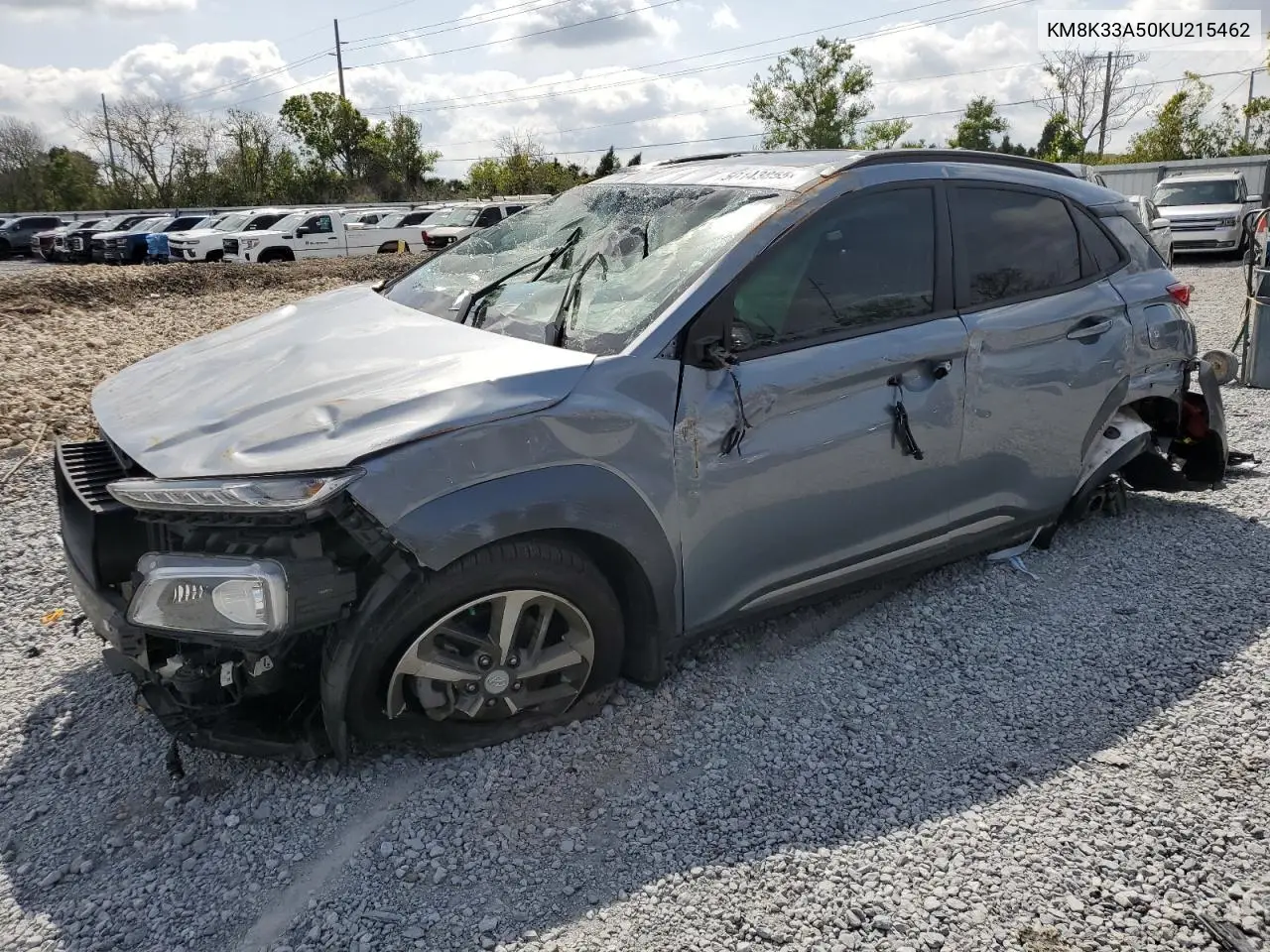 2019 Hyundai Kona Limited VIN: KM8K33A50KU215462 Lot: 50143855