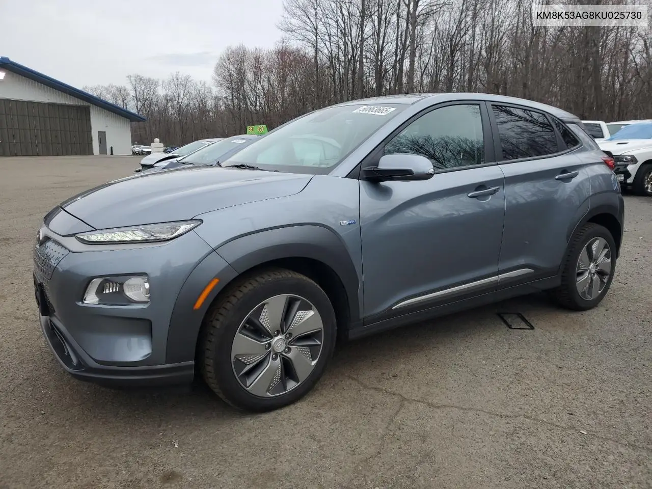 2019 Hyundai Kona Ultimate VIN: KM8K53AG8KU025730 Lot: 50863665