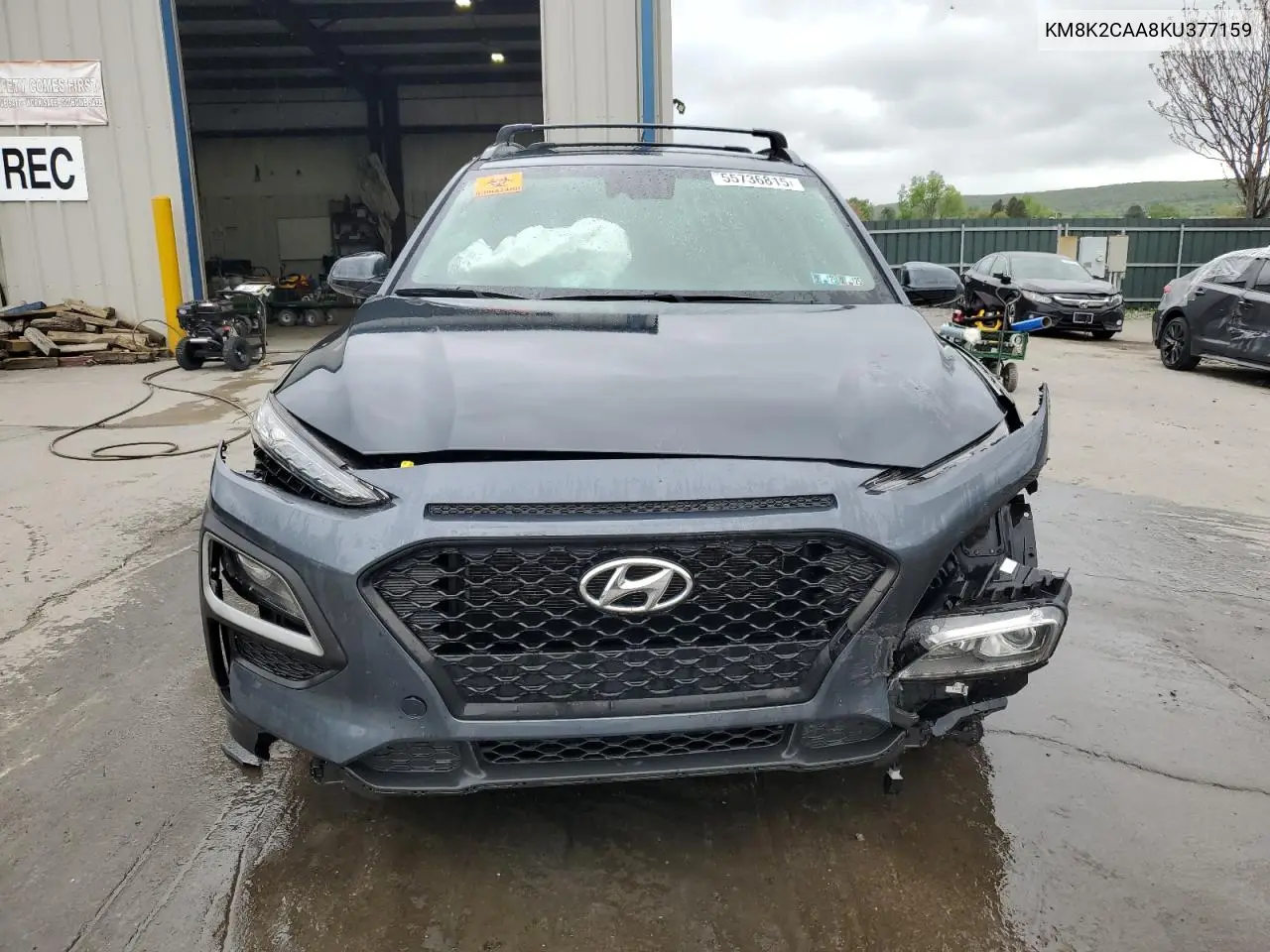 2019 Hyundai Kona Sel VIN: KM8K2CAA8KU377159 Lot: 55736815