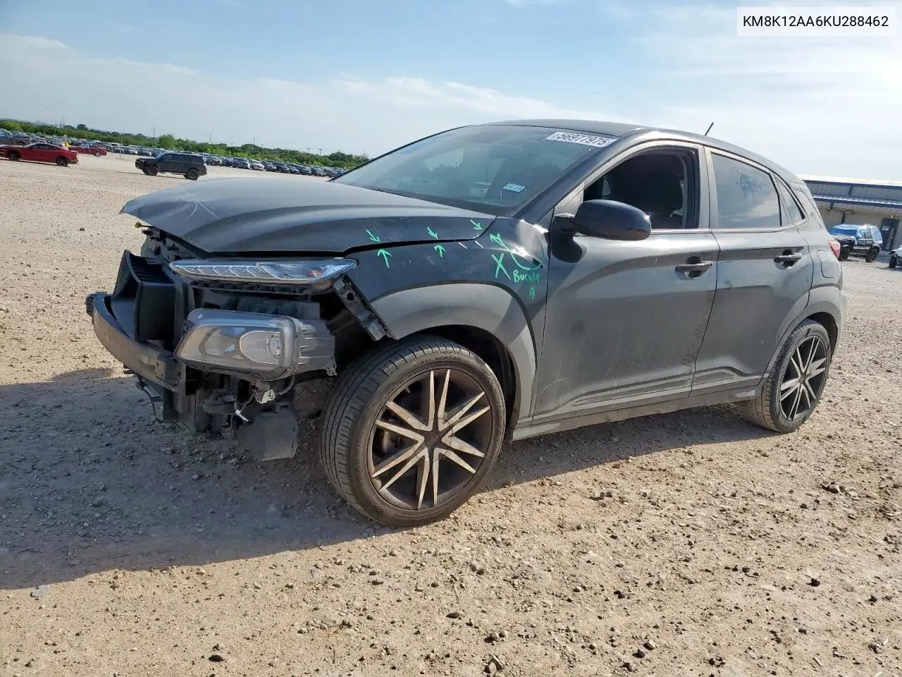 2019 Hyundai Kona Se VIN: KM8K12AA6KU288462 Lot: 56977975