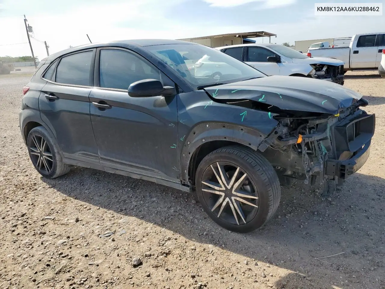 2019 Hyundai Kona Se VIN: KM8K12AA6KU288462 Lot: 56977975