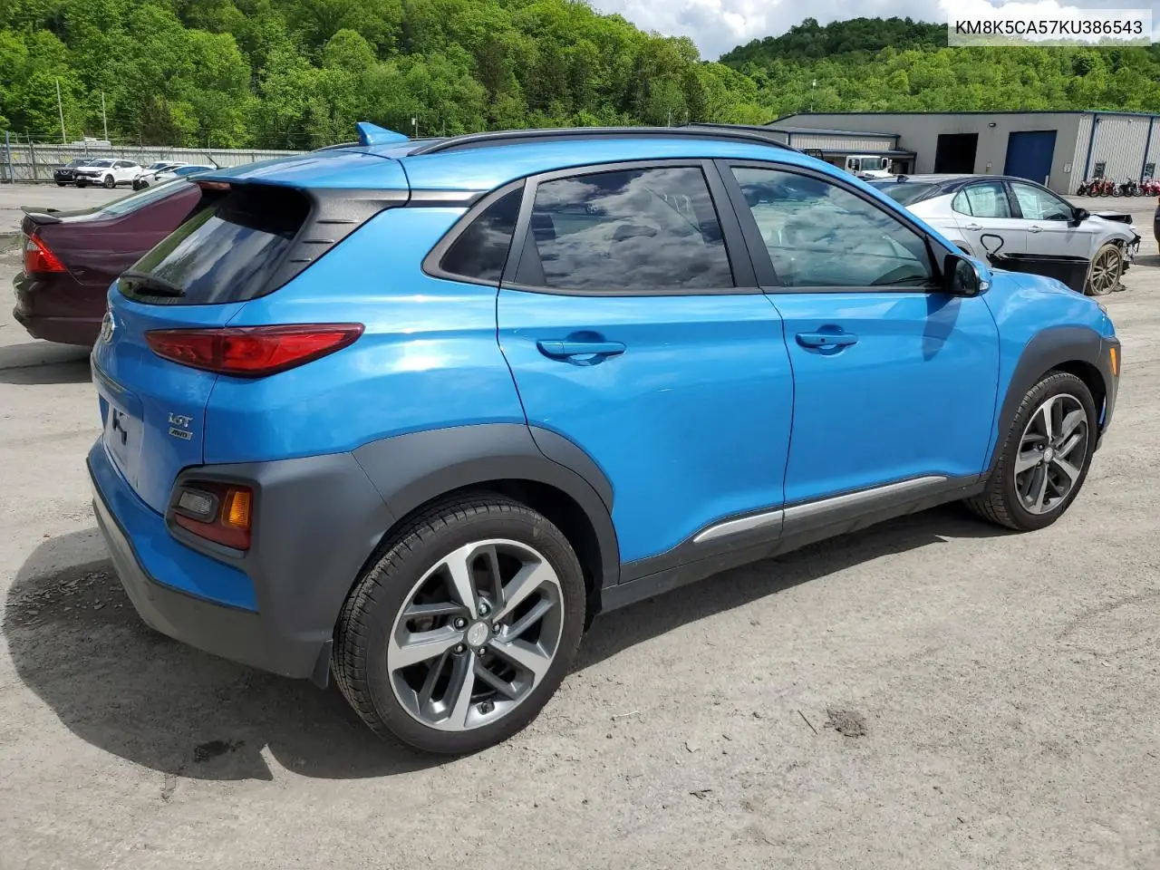 2019 Hyundai Kona Ultimate VIN: KM8K5CA57KU386543 Lot: 57031595