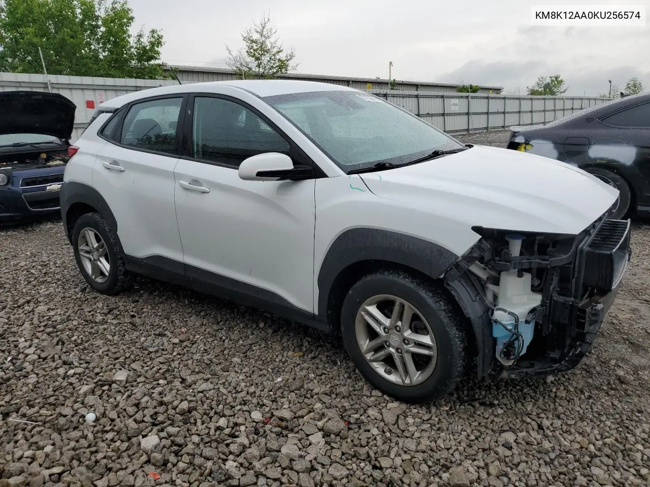 2019 Hyundai Kona Se VIN: KM8K12AA0KU256574 Lot: 57131375