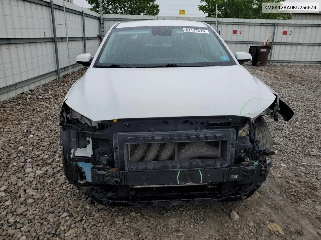 2019 Hyundai Kona Se VIN: KM8K12AA0KU256574 Lot: 57131375