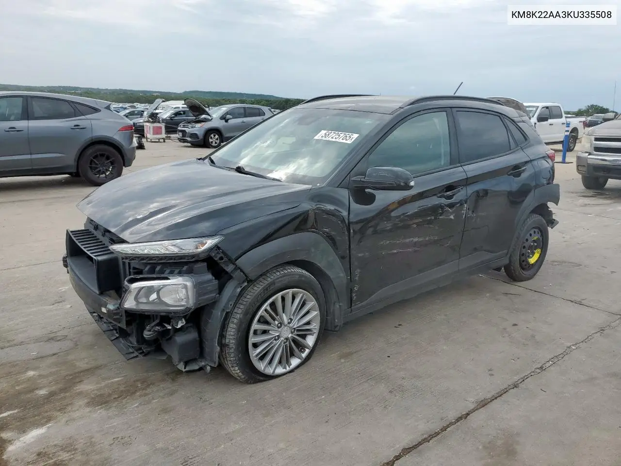 2019 Hyundai Kona Sel VIN: KM8K22AA3KU335508 Lot: 58725765