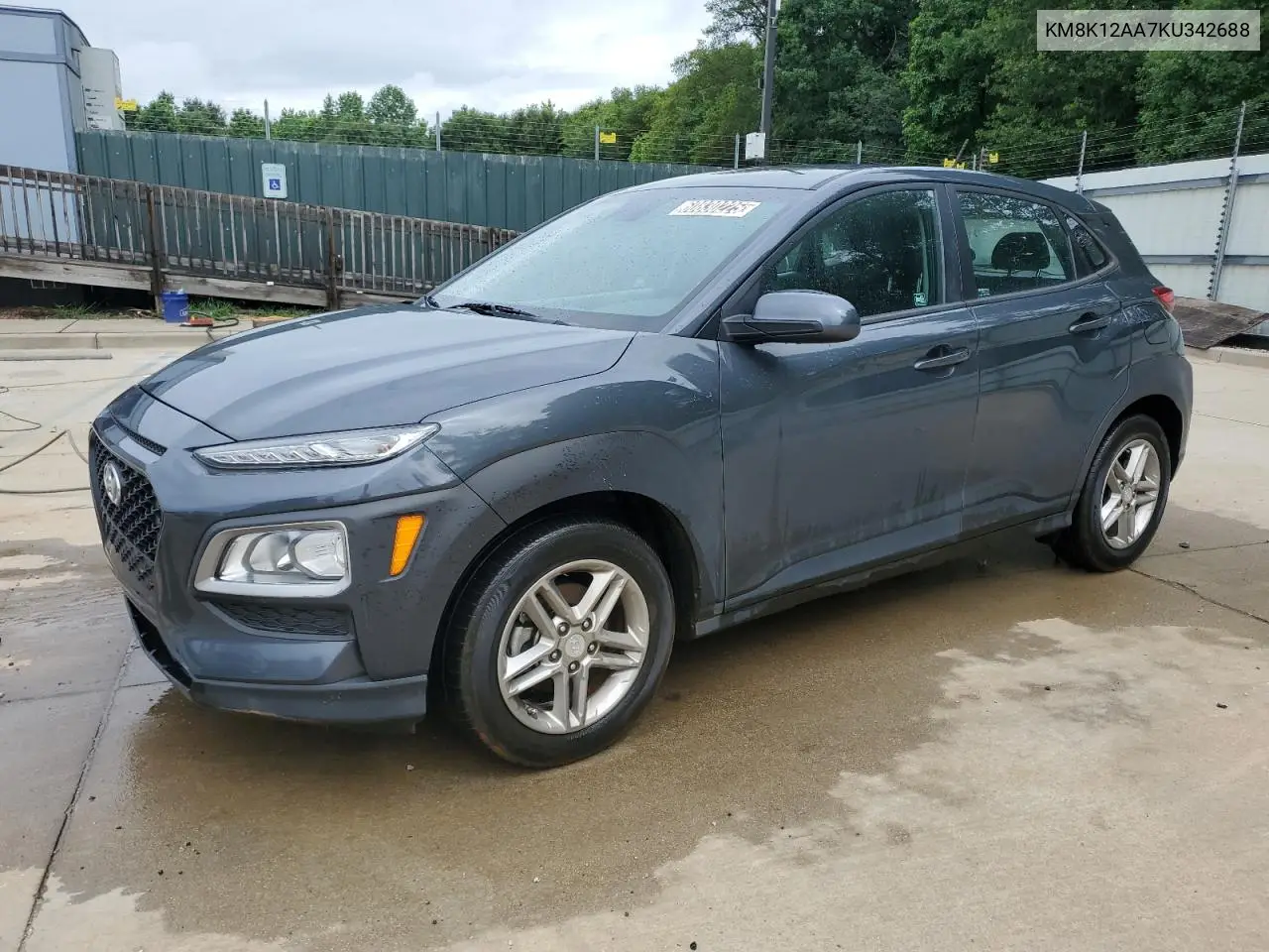 2019 Hyundai Kona Se VIN: KM8K12AA7KU342688 Lot: 60830225