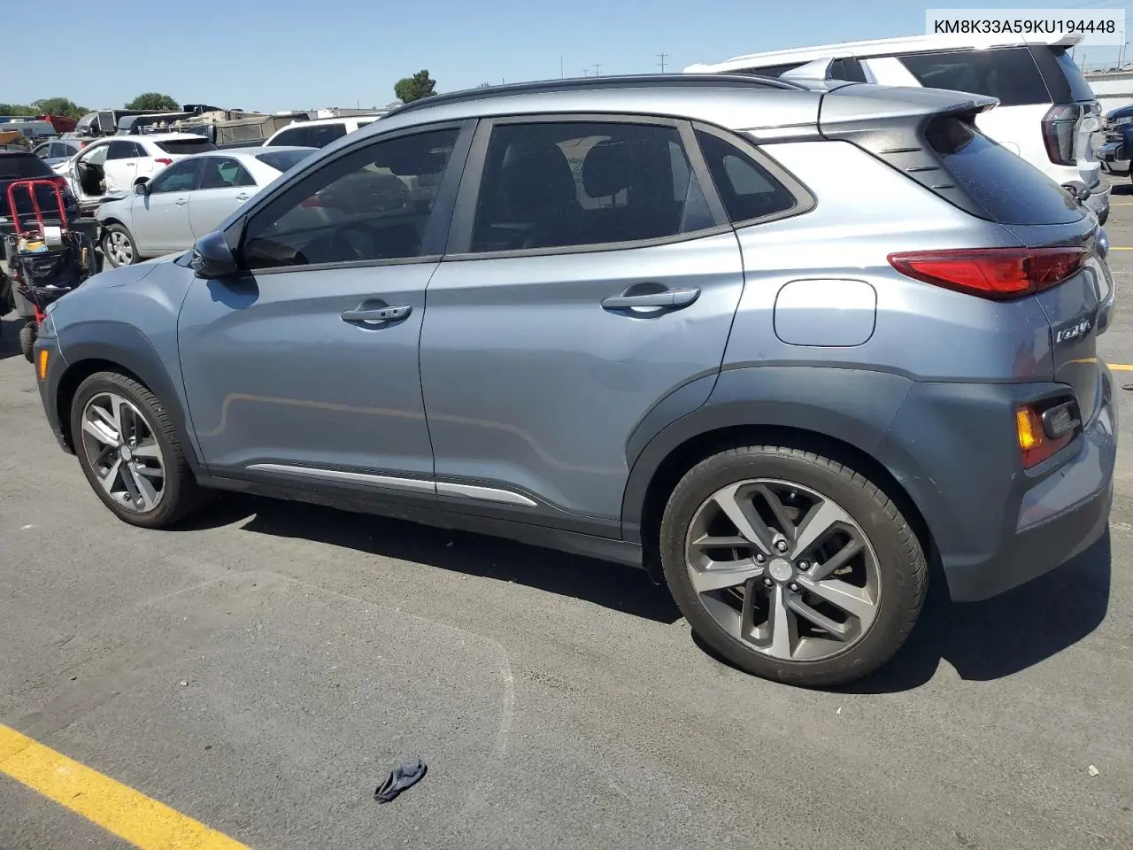 2019 Hyundai Kona Limited VIN: KM8K33A59KU194448 Lot: 62004605