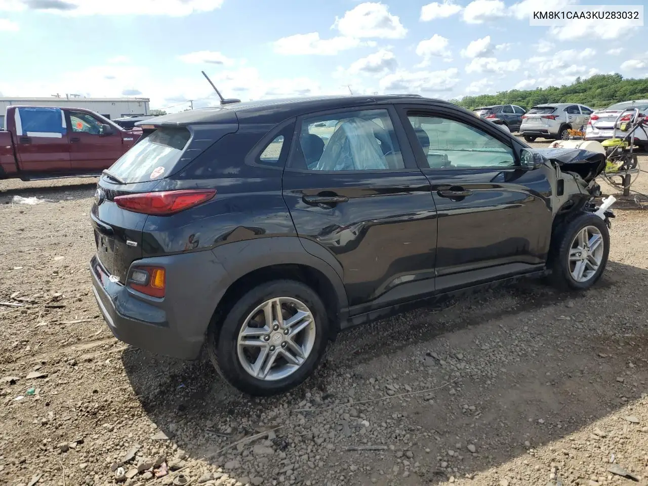 2019 Hyundai Kona Se VIN: KM8K1CAA3KU283032 Lot: 62203585