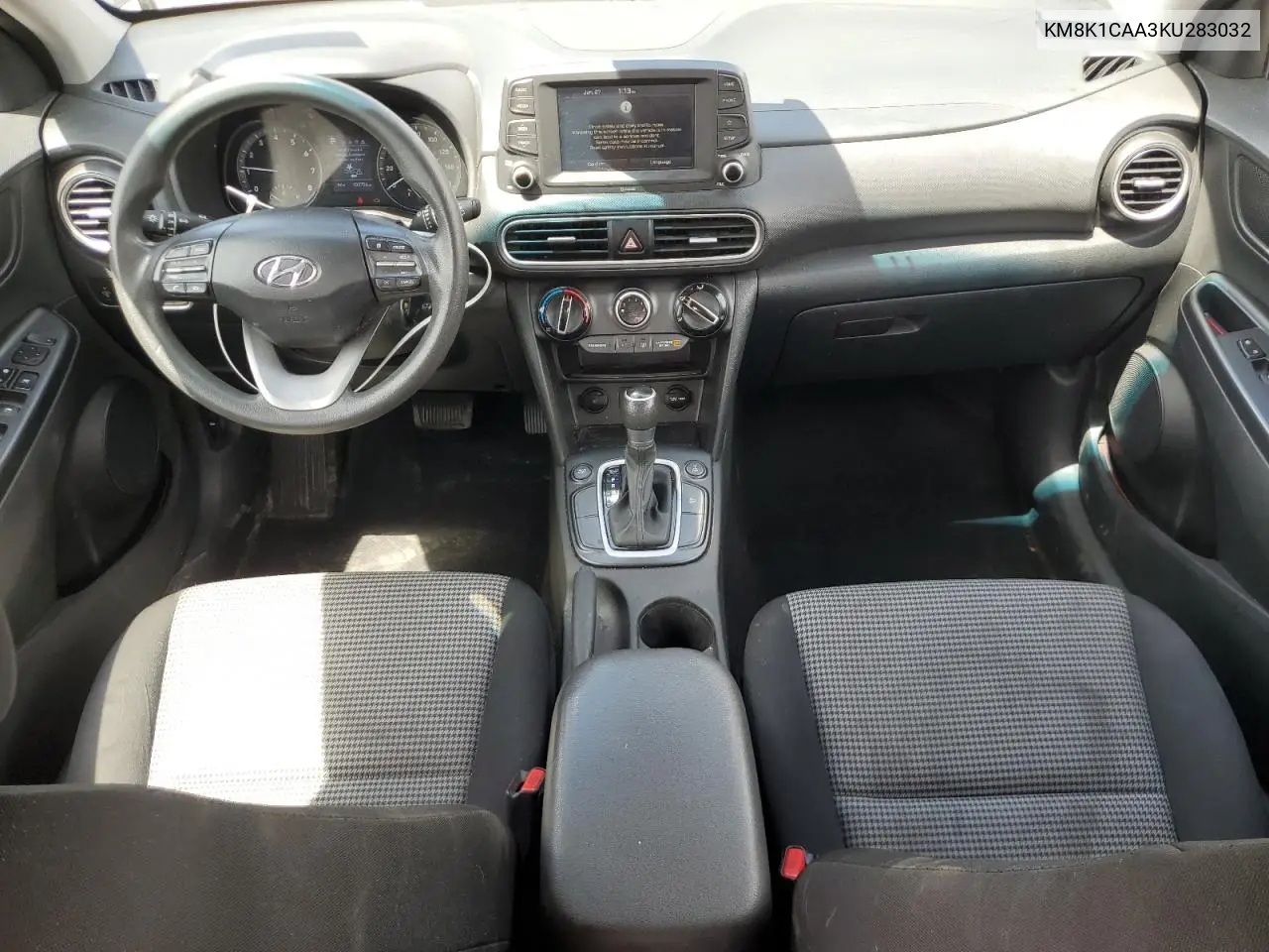 2019 Hyundai Kona Se VIN: KM8K1CAA3KU283032 Lot: 62203585