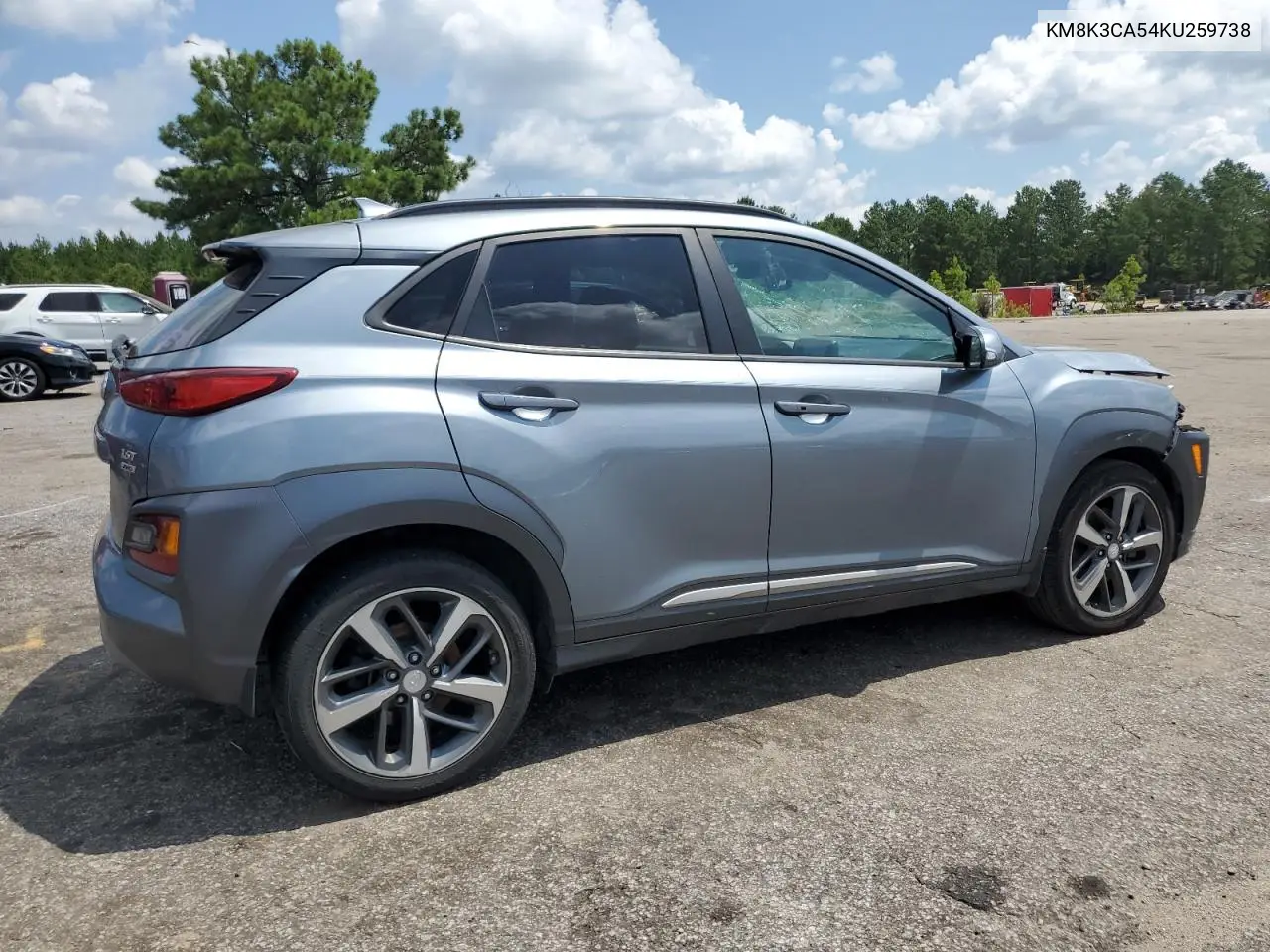 2019 Hyundai Kona Limited VIN: KM8K3CA54KU259738 Lot: 62326015