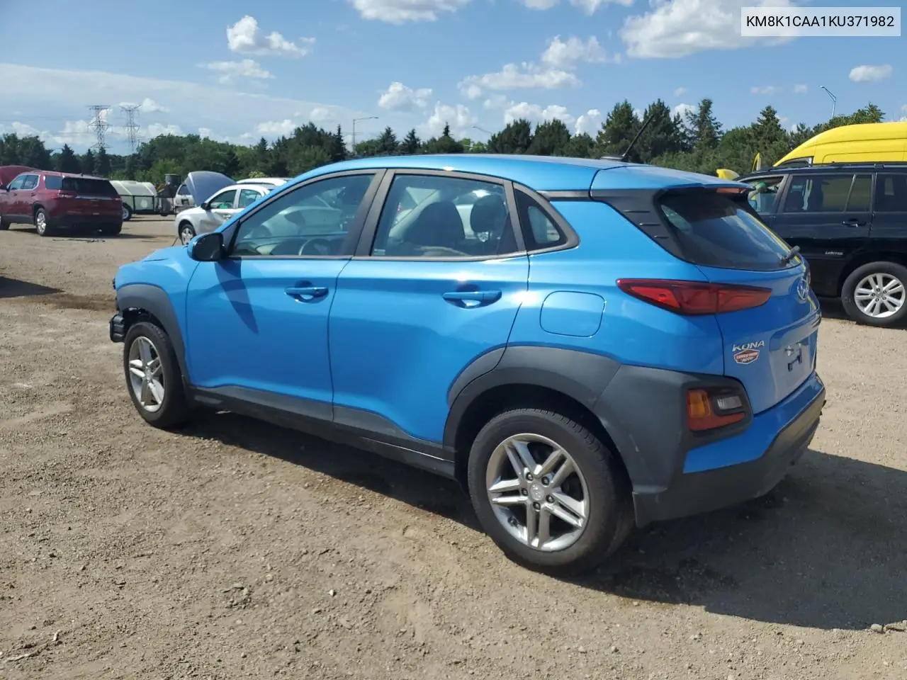 2019 Hyundai Kona Se VIN: KM8K1CAA1KU371982 Lot: 62567975