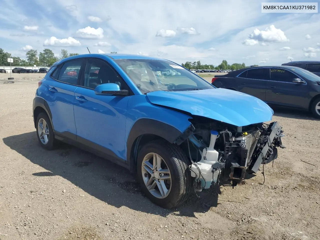 2019 Hyundai Kona Se VIN: KM8K1CAA1KU371982 Lot: 62567975