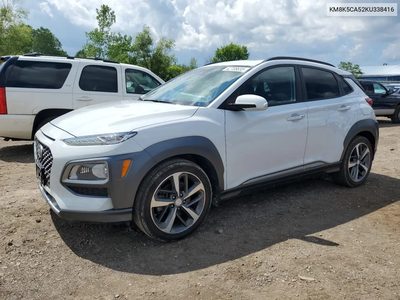 2019 Hyundai Kona Ultimate VIN: KM8K5CA52KU338416 Lot: 62708835