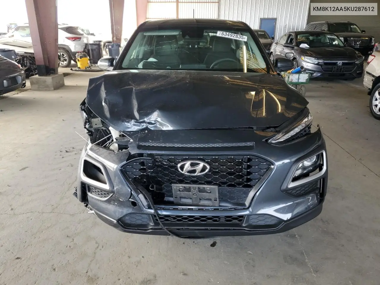2019 Hyundai Kona Se VIN: KM8K12AA5KU287612 Lot: 63492835