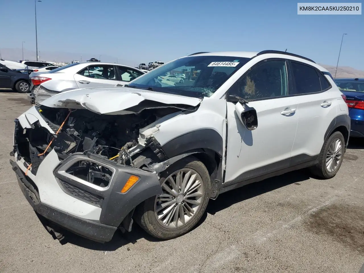 2019 Hyundai Kona Sel VIN: KM8K2CAA5KU250210 Lot: 64614485