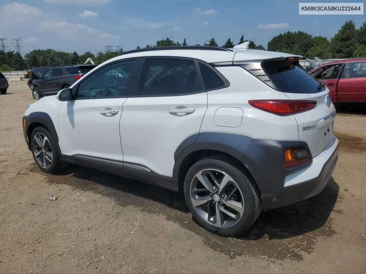 2019 Hyundai Kona Limited VIN: KM8K3CA58KU222644 Lot: 65130445