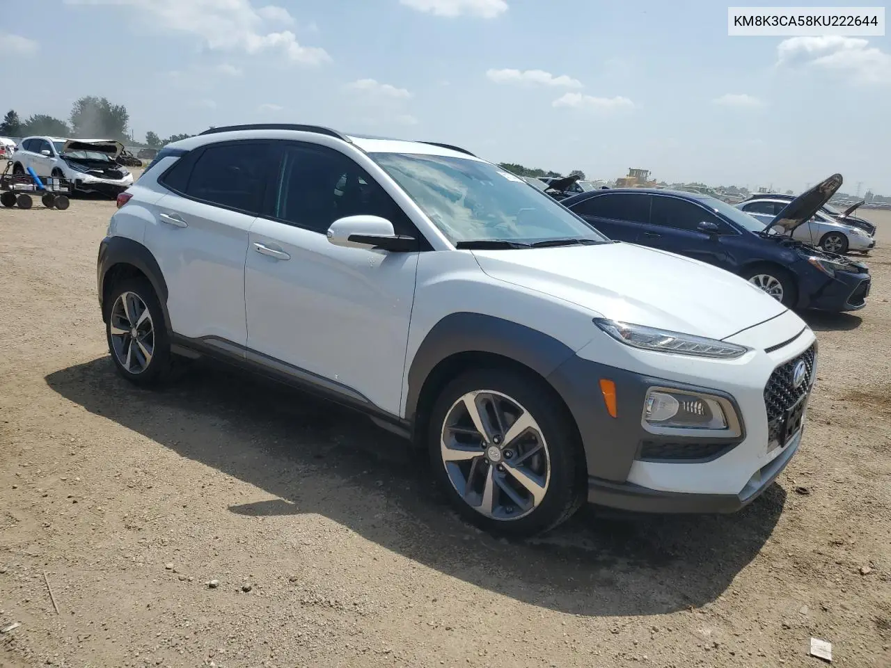 2019 Hyundai Kona Limited VIN: KM8K3CA58KU222644 Lot: 65130445