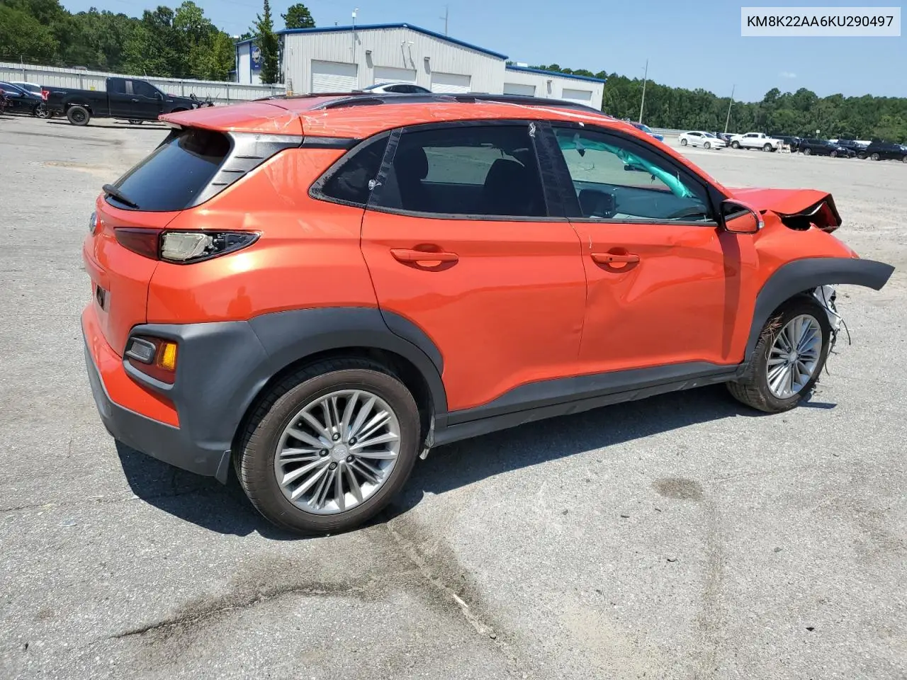 2019 Hyundai Kona Sel VIN: KM8K22AA6KU290497 Lot: 65185095