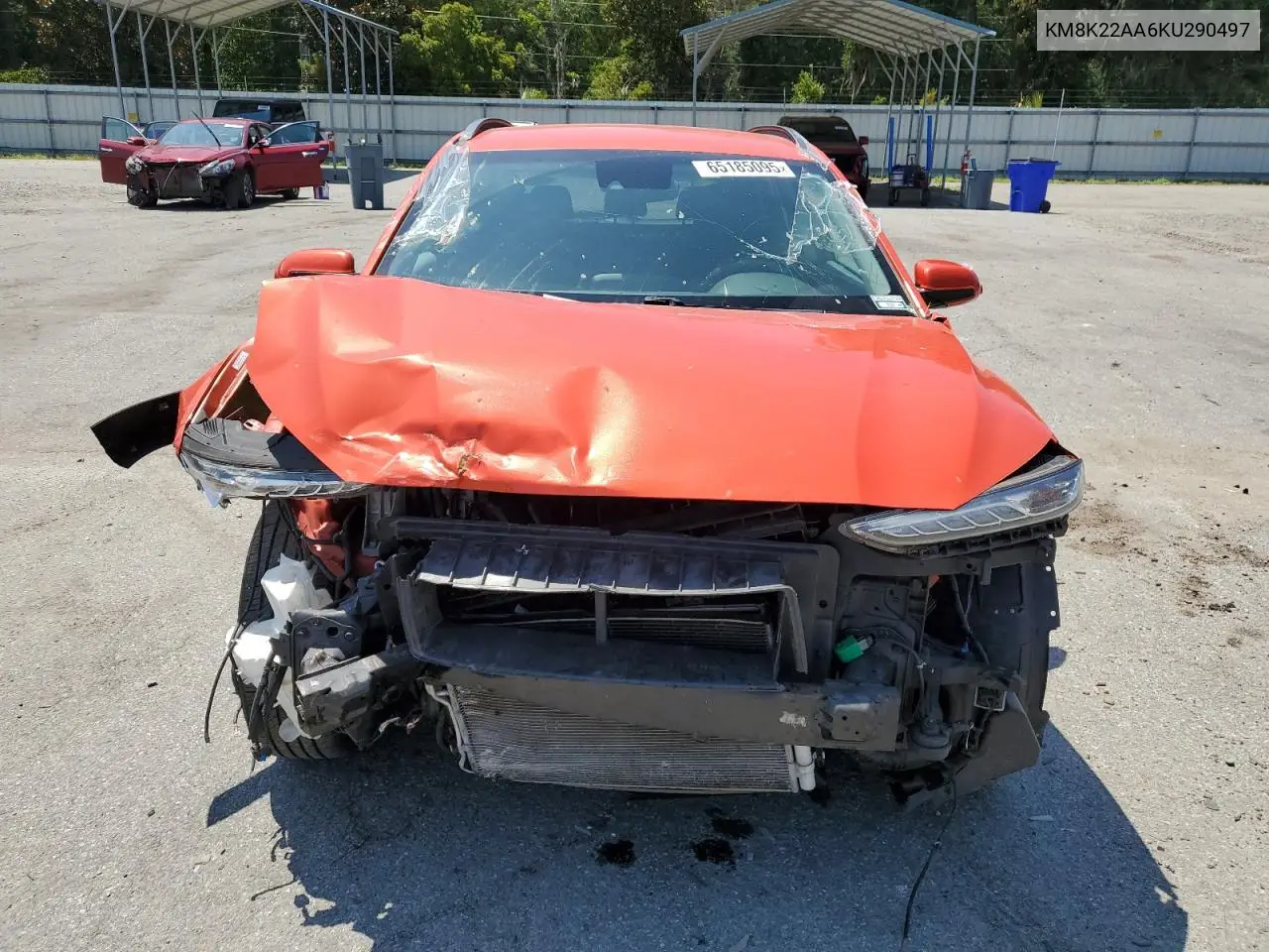 2019 Hyundai Kona Sel VIN: KM8K22AA6KU290497 Lot: 65185095
