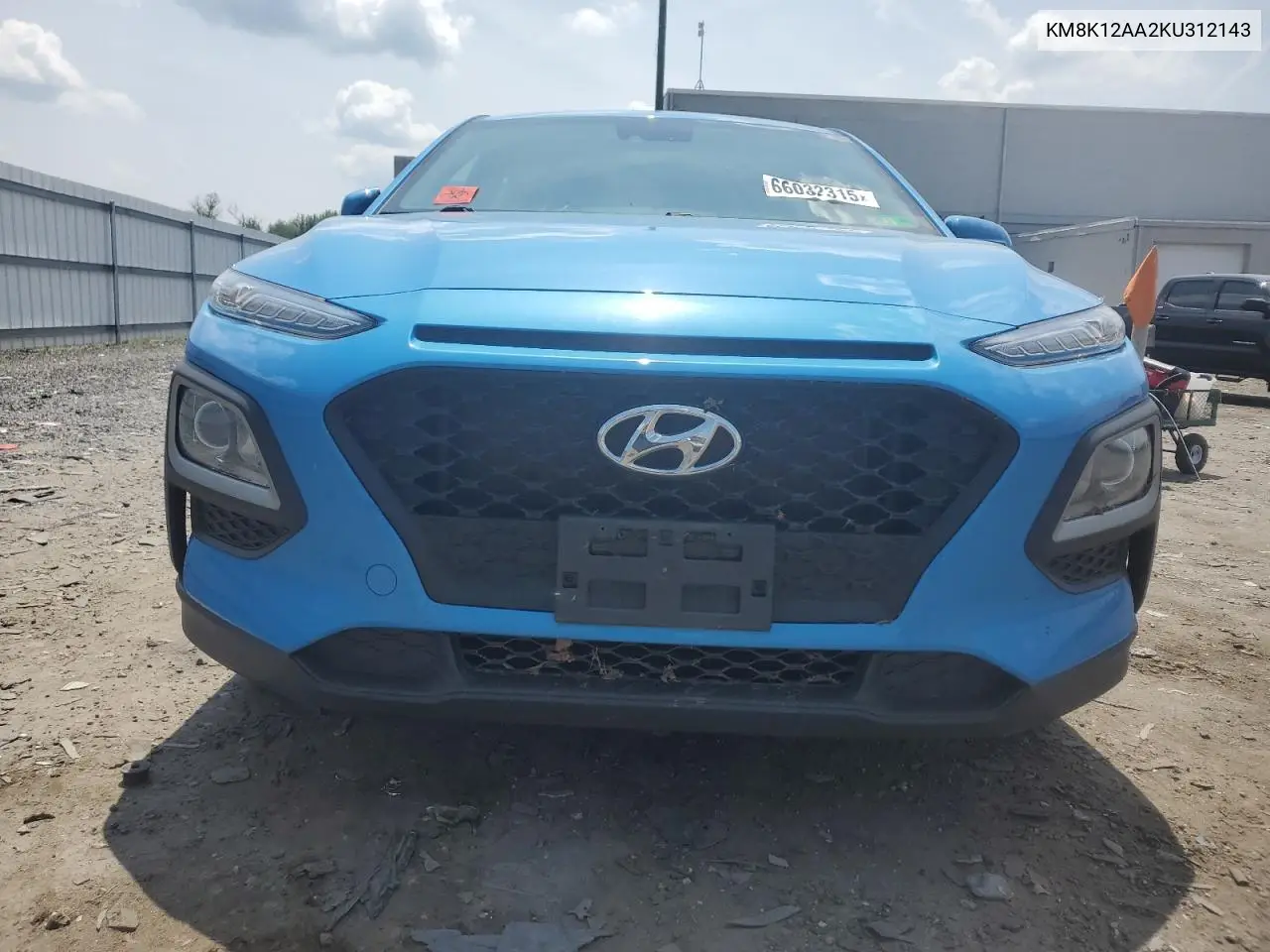 2019 Hyundai Kona Se VIN: KM8K12AA2KU312143 Lot: 66032315