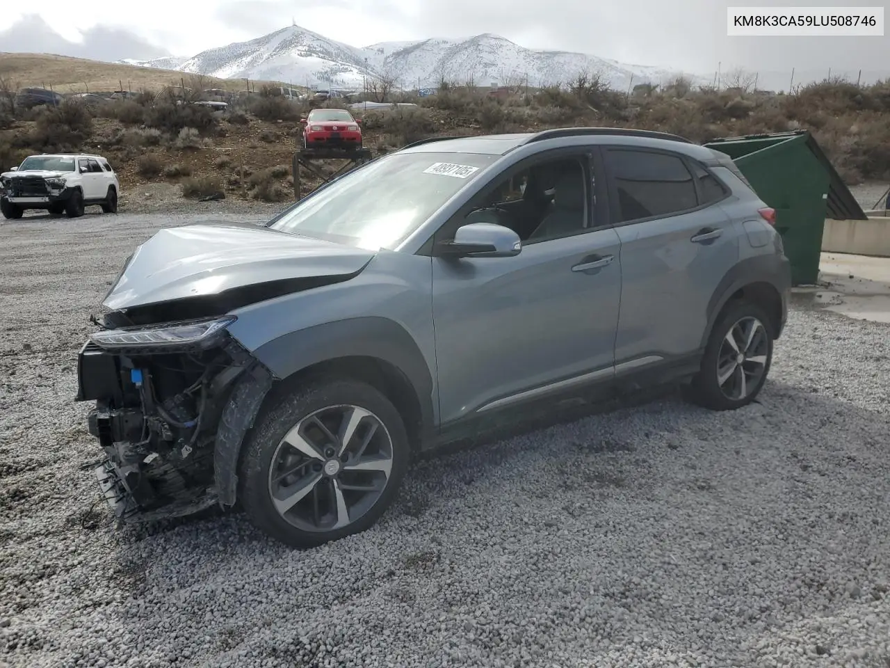 2020 Hyundai Kona Limited VIN: KM8K3CA59LU508746 Lot: 48937105