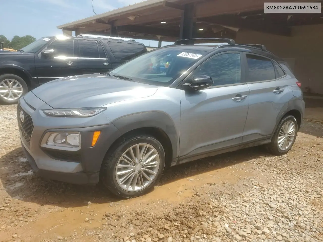 2020 Hyundai Kona Sel VIN: KM8K22AA7LU591684 Lot: 55687005