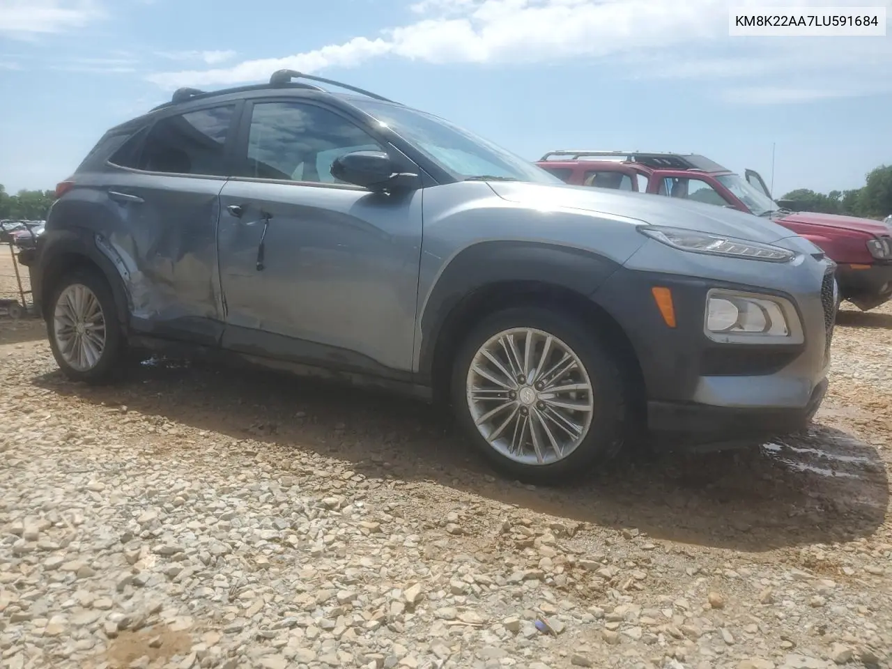 2020 Hyundai Kona Sel VIN: KM8K22AA7LU591684 Lot: 55687005