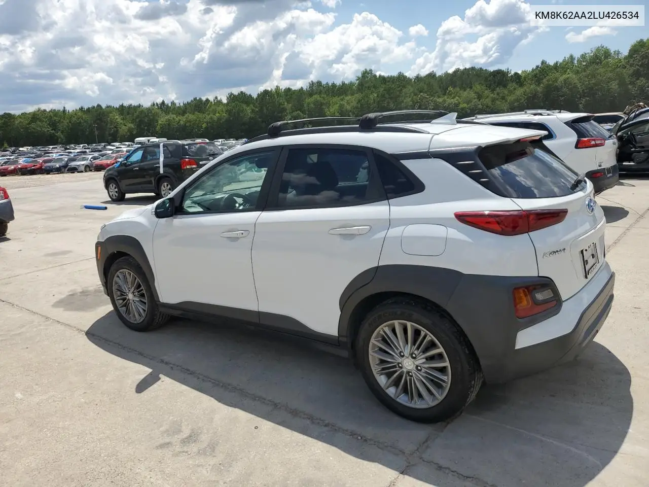 2020 Hyundai Kona Sel Plus VIN: KM8K62AA2LU426534 Lot: 61018735