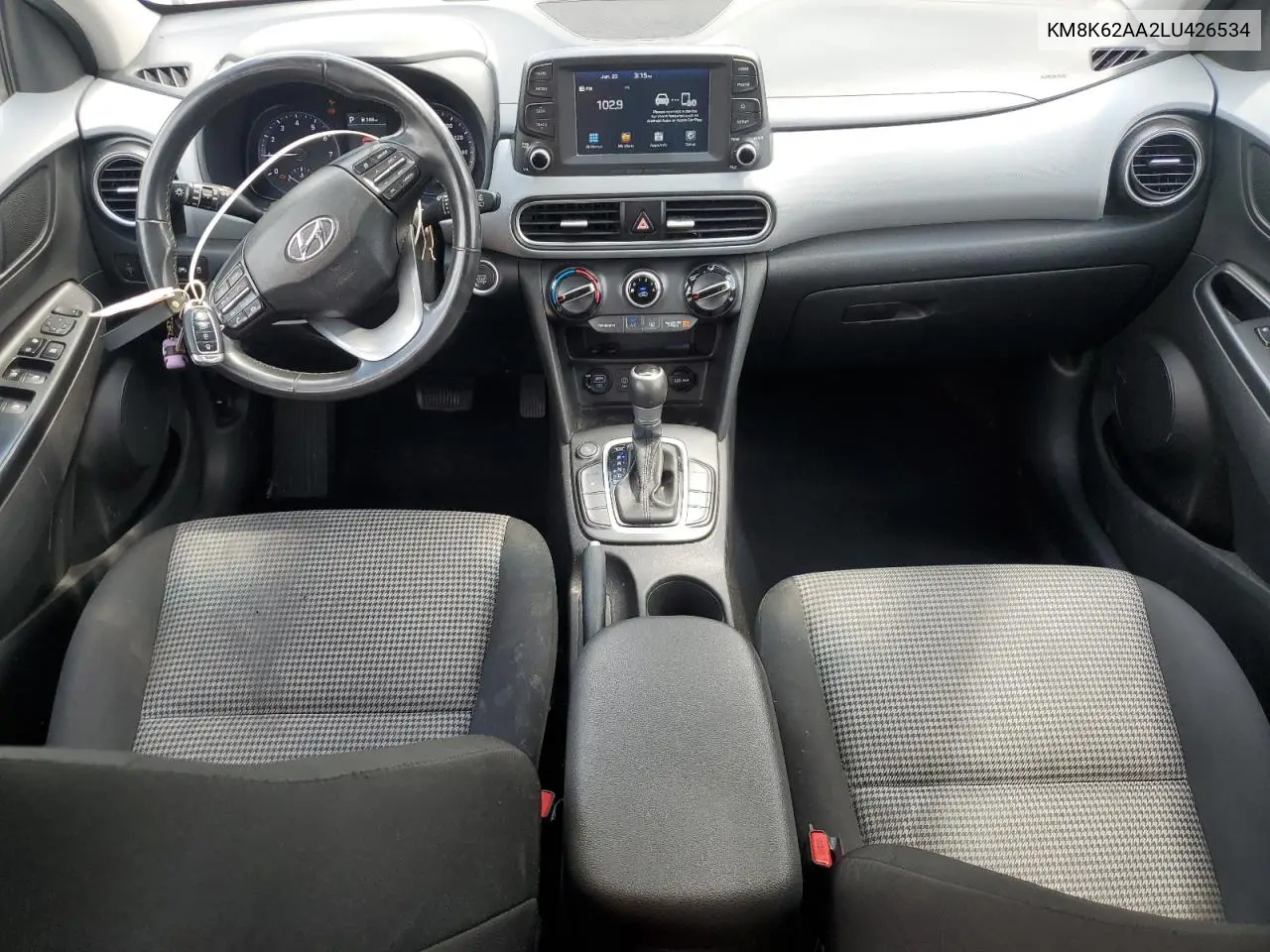 2020 Hyundai Kona Sel Plus VIN: KM8K62AA2LU426534 Lot: 61018735