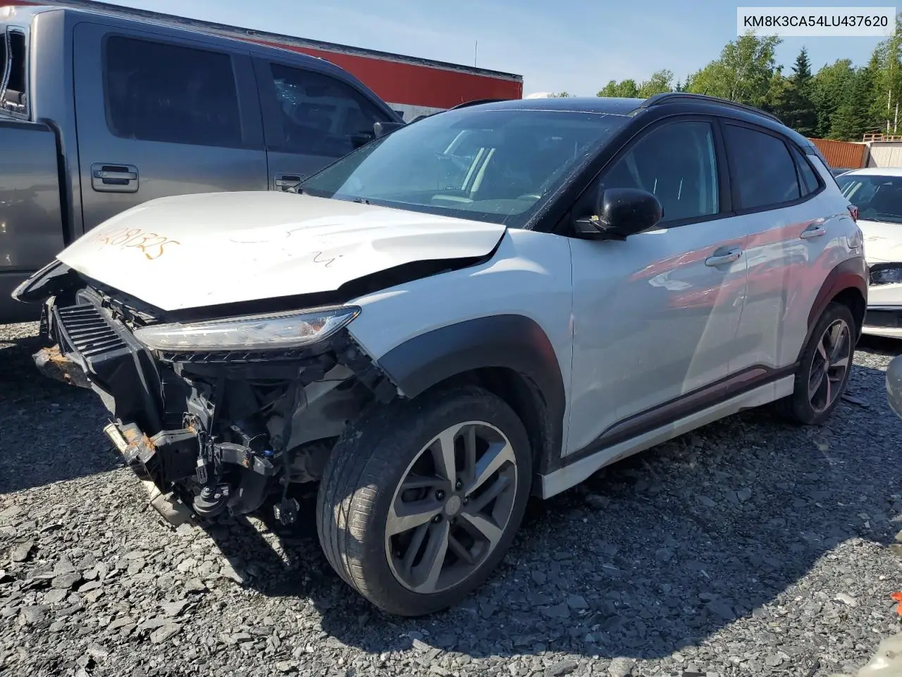 2020 Hyundai Kona Limited VIN: KM8K3CA54LU437620 Lot: 61281325