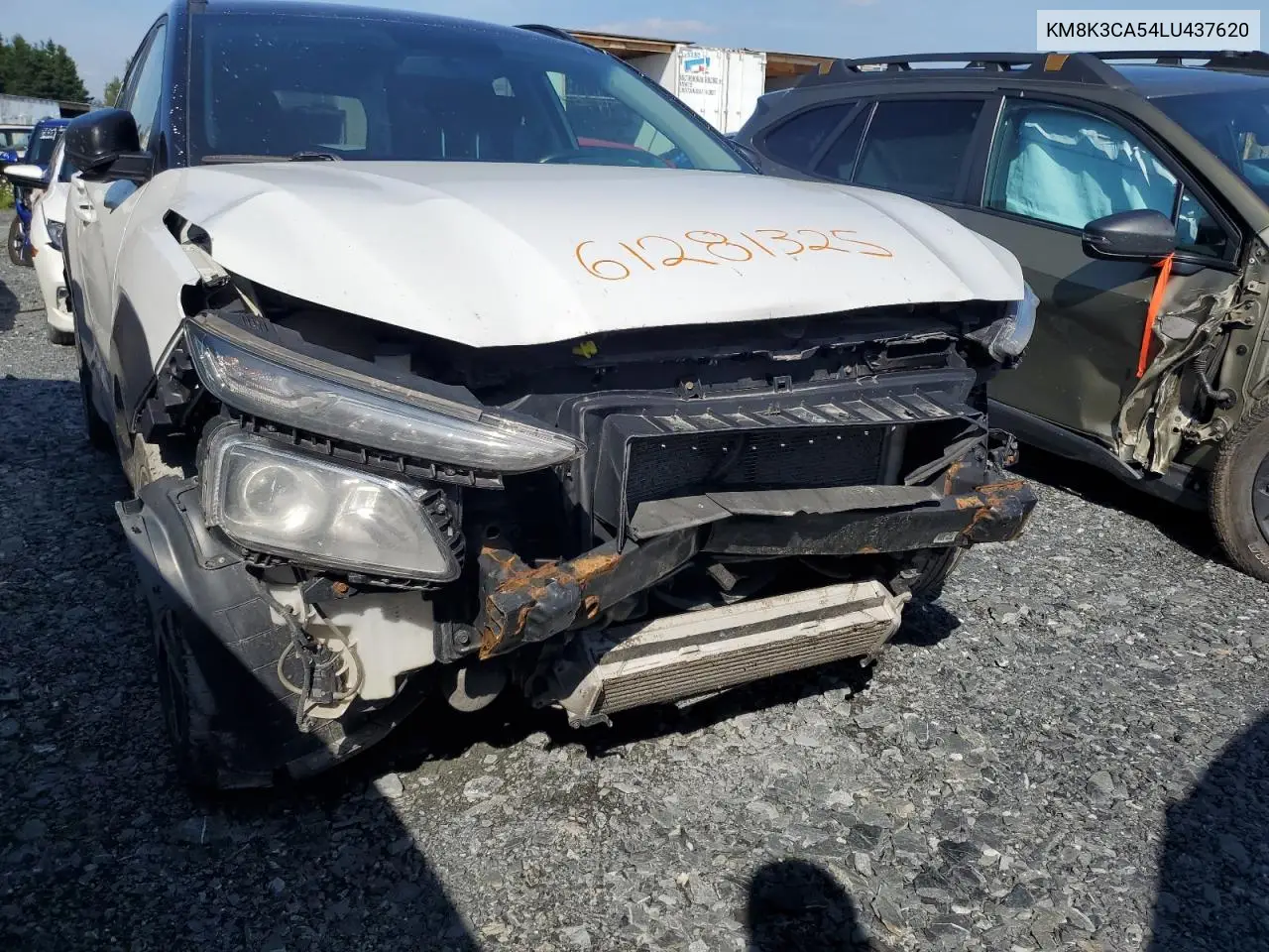 2020 Hyundai Kona Limited VIN: KM8K3CA54LU437620 Lot: 61281325