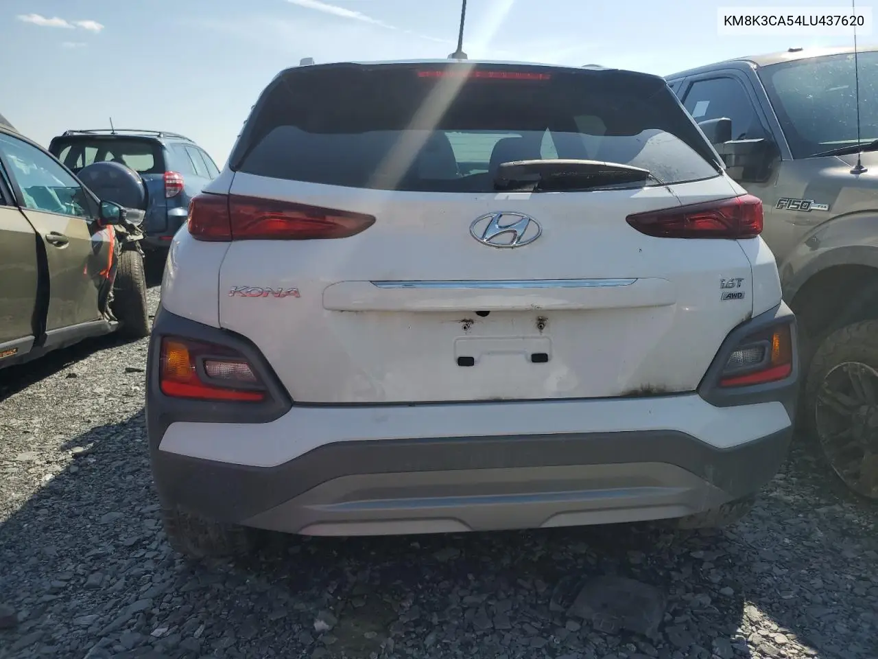 2020 Hyundai Kona Limited VIN: KM8K3CA54LU437620 Lot: 61281325