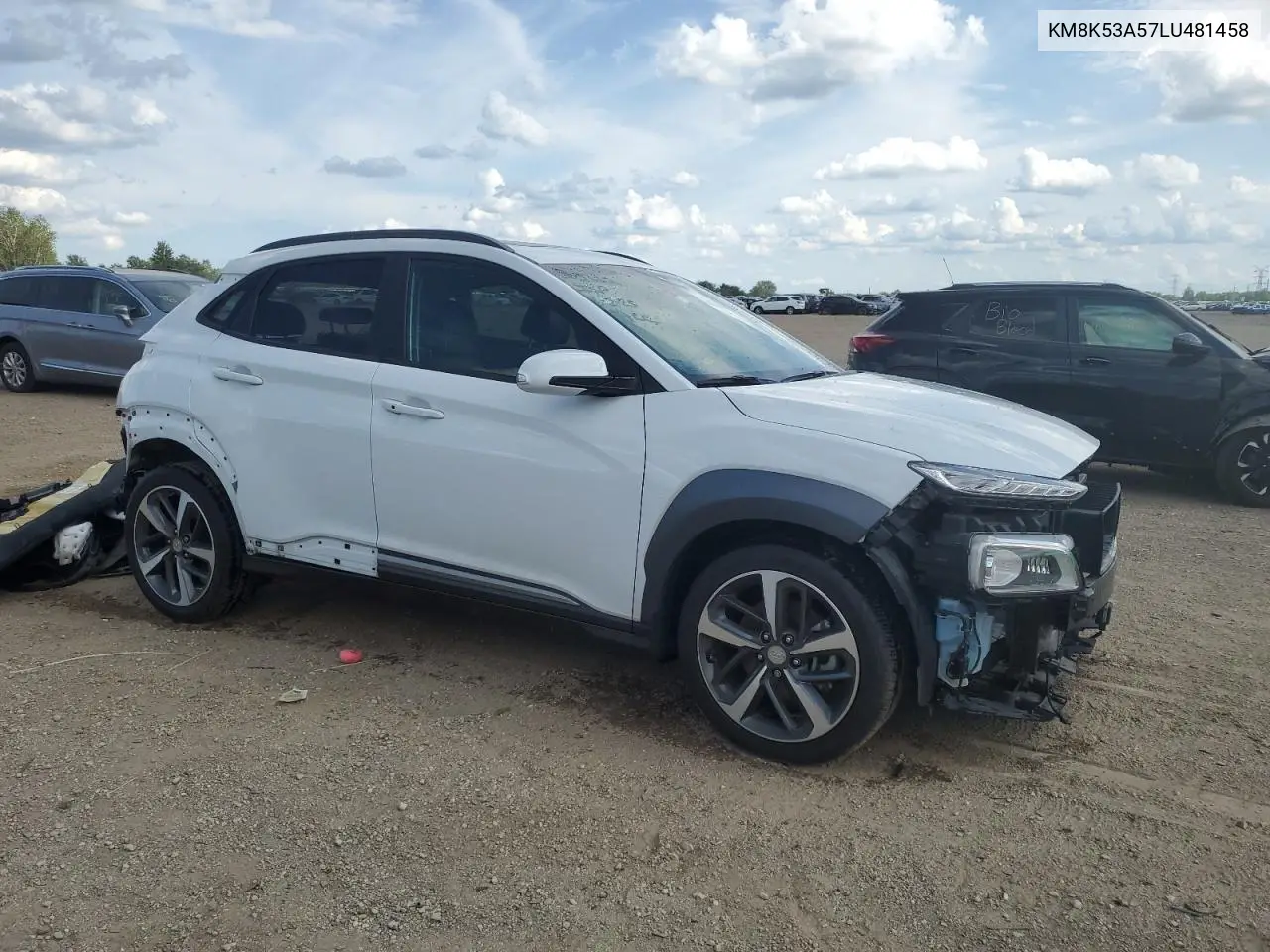 2020 Hyundai Kona Ultimate VIN: KM8K53A57LU481458 Lot: 62759995