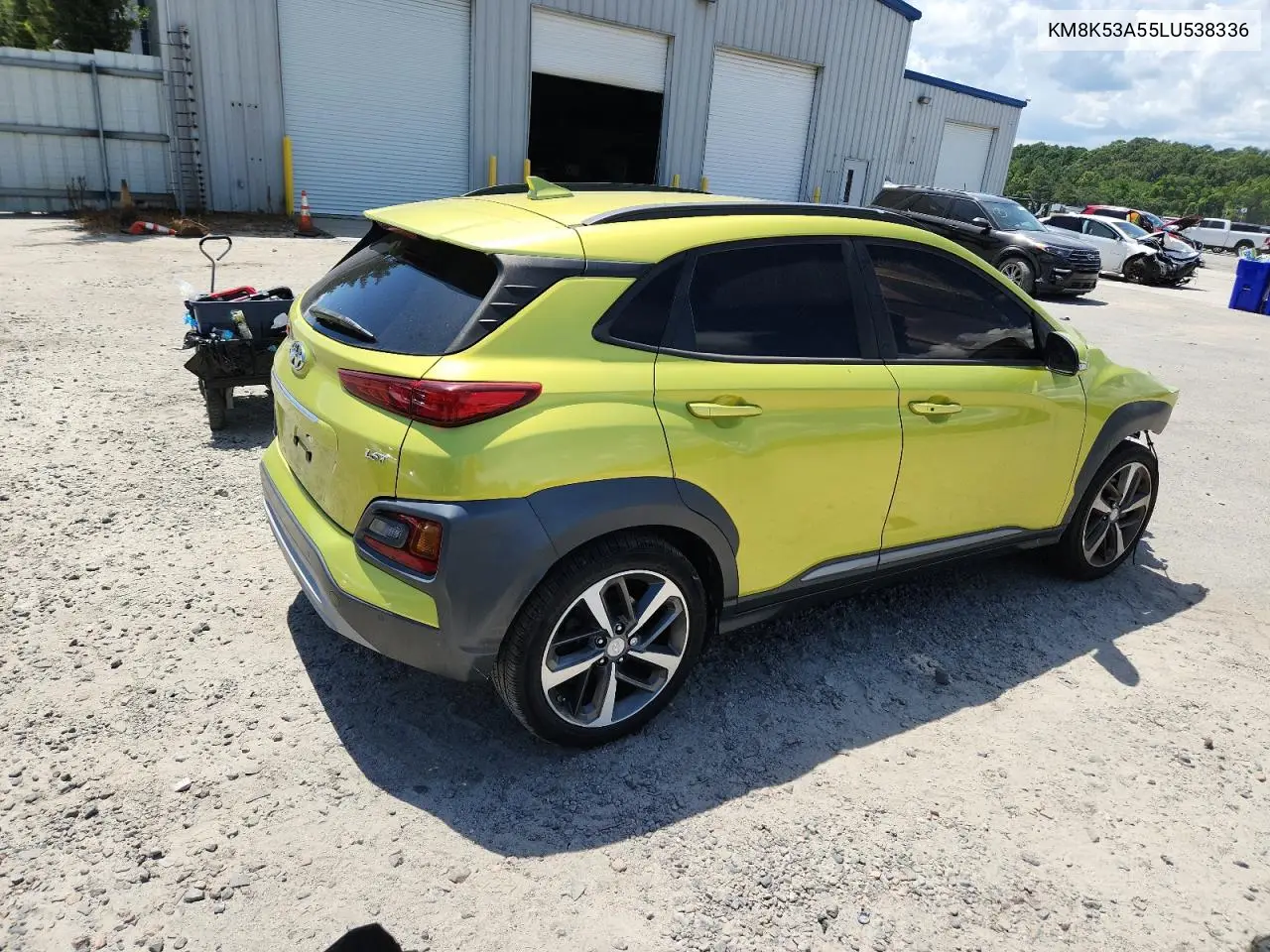 2020 Hyundai Kona Ultimate VIN: KM8K53A55LU538336 Lot: 62890925